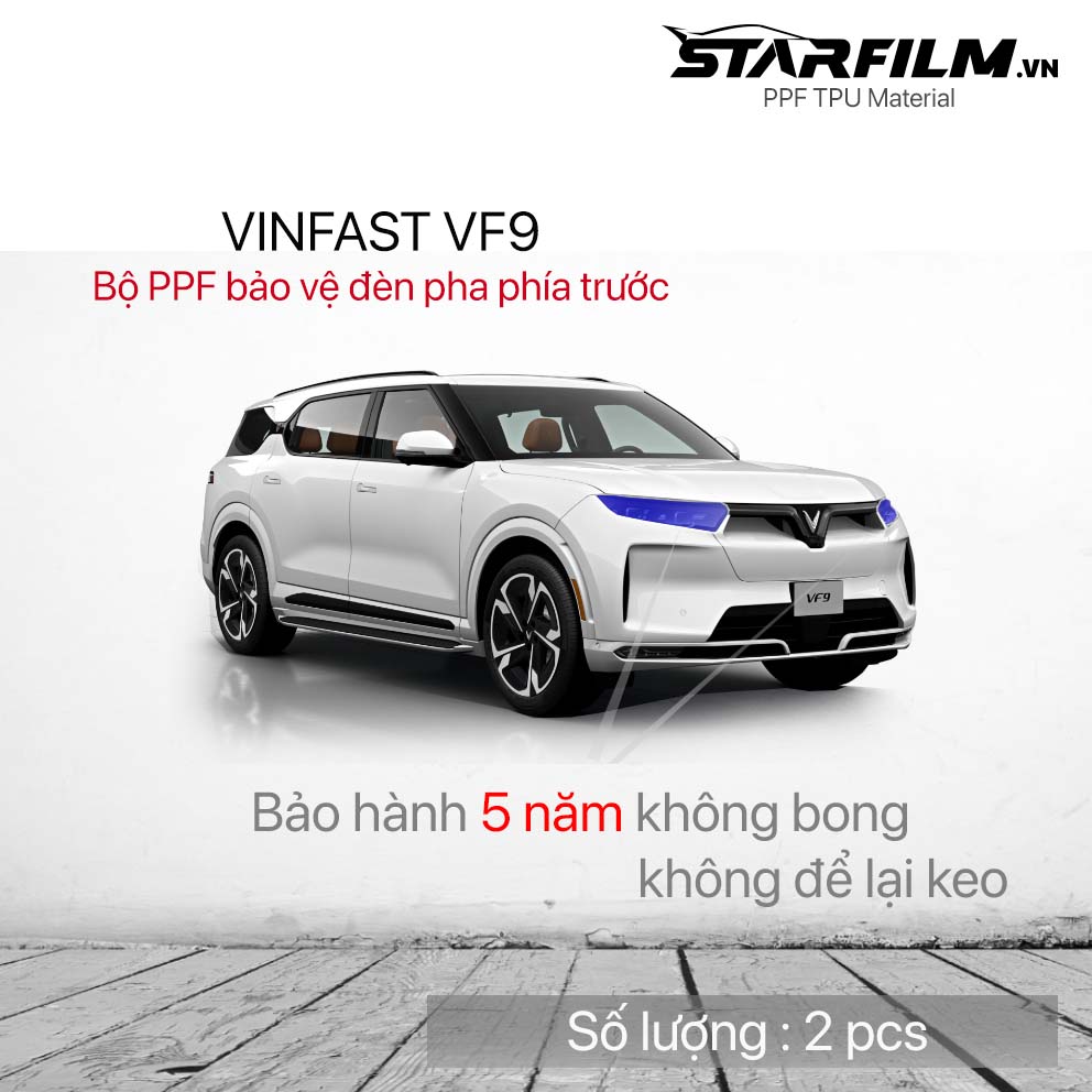 VINFAST VF9 PPF TPU bảo vệ đèn pha STARFILM